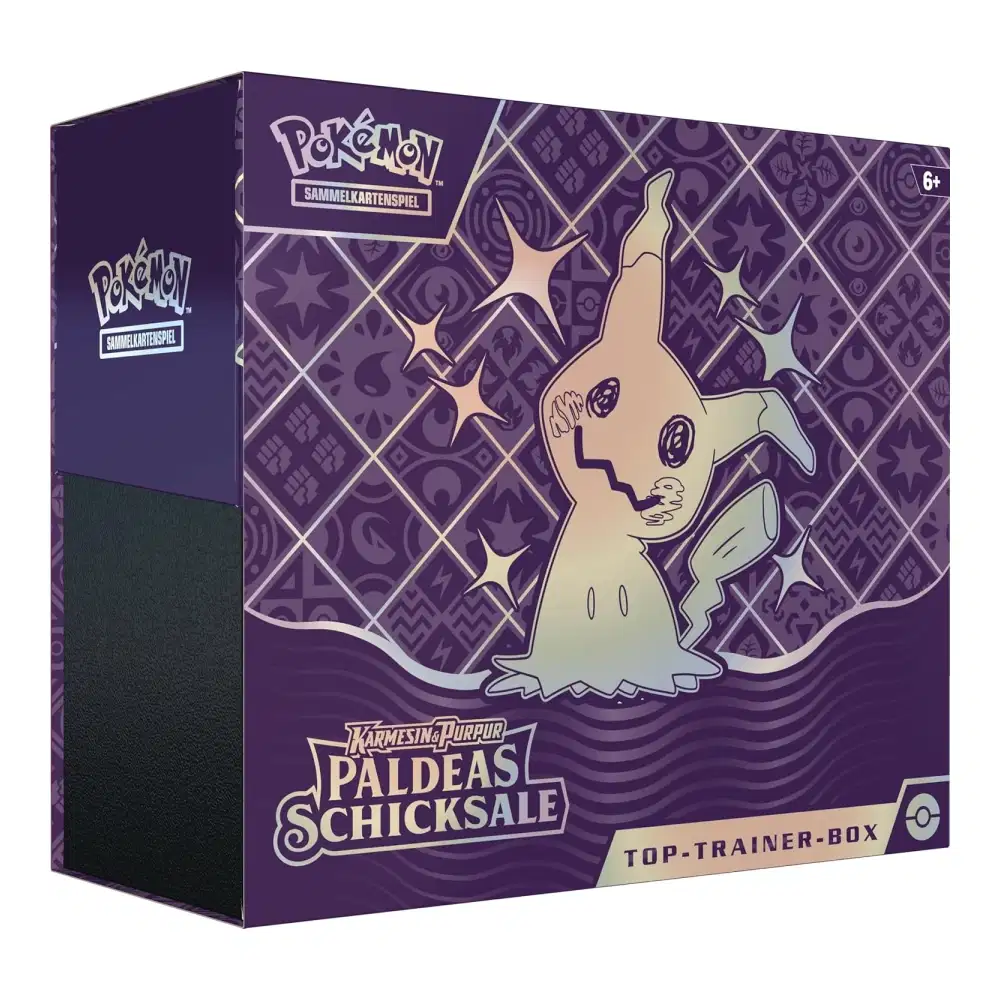 Karmesin & Purpur: "Paldeas Schicksale" - Top Trainer Box / TTB (9 Booster) kaufen