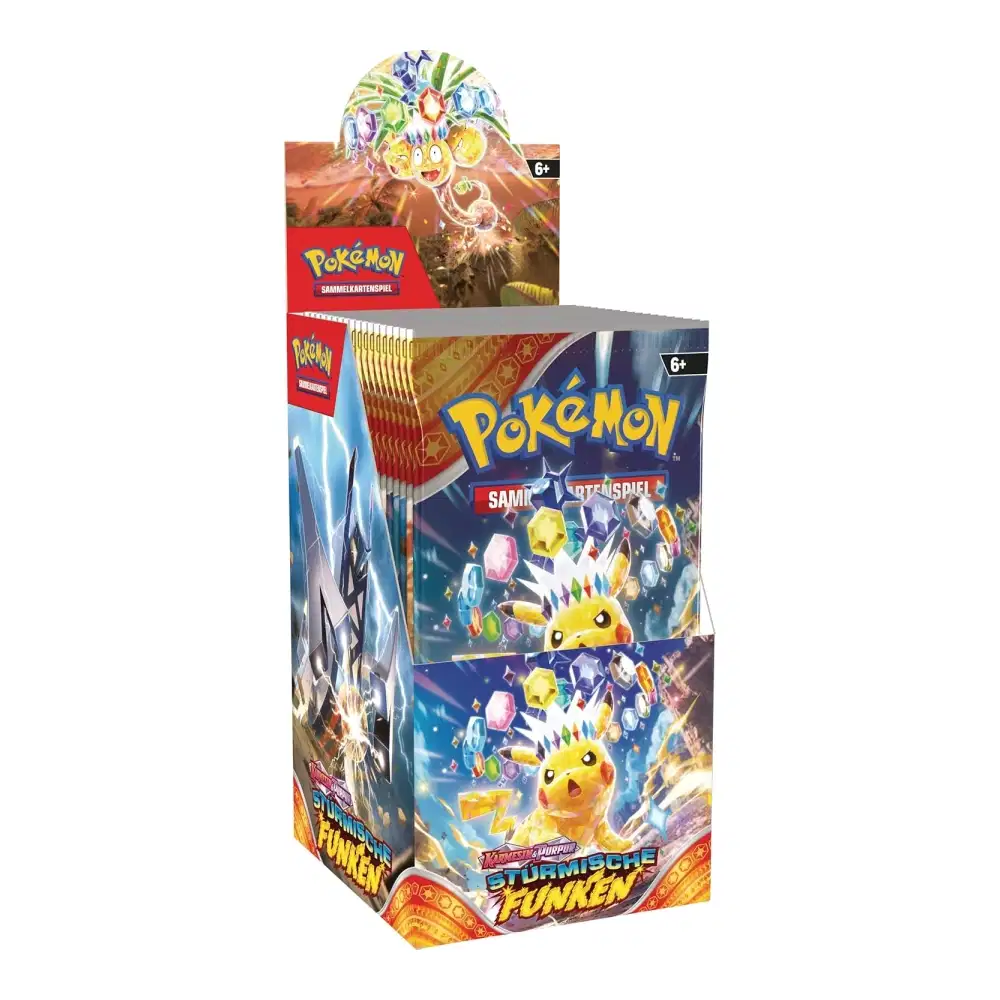 Karmesin & Purpur: "Stürmische Funken" - Booster Display (18 Booster) kaufen