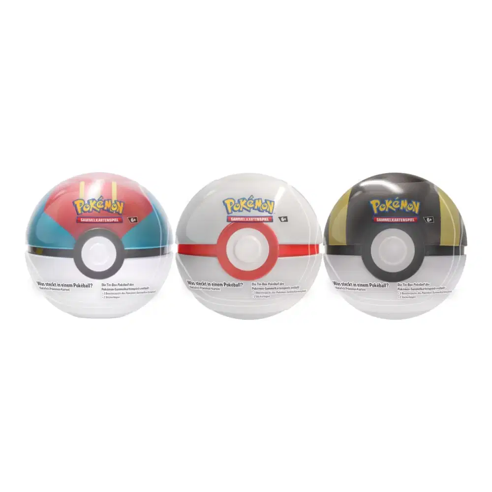 Karmesin & Purpur Produkte: 2023 Herbst Pokeball Tin-Box (3 Booster) kaufen