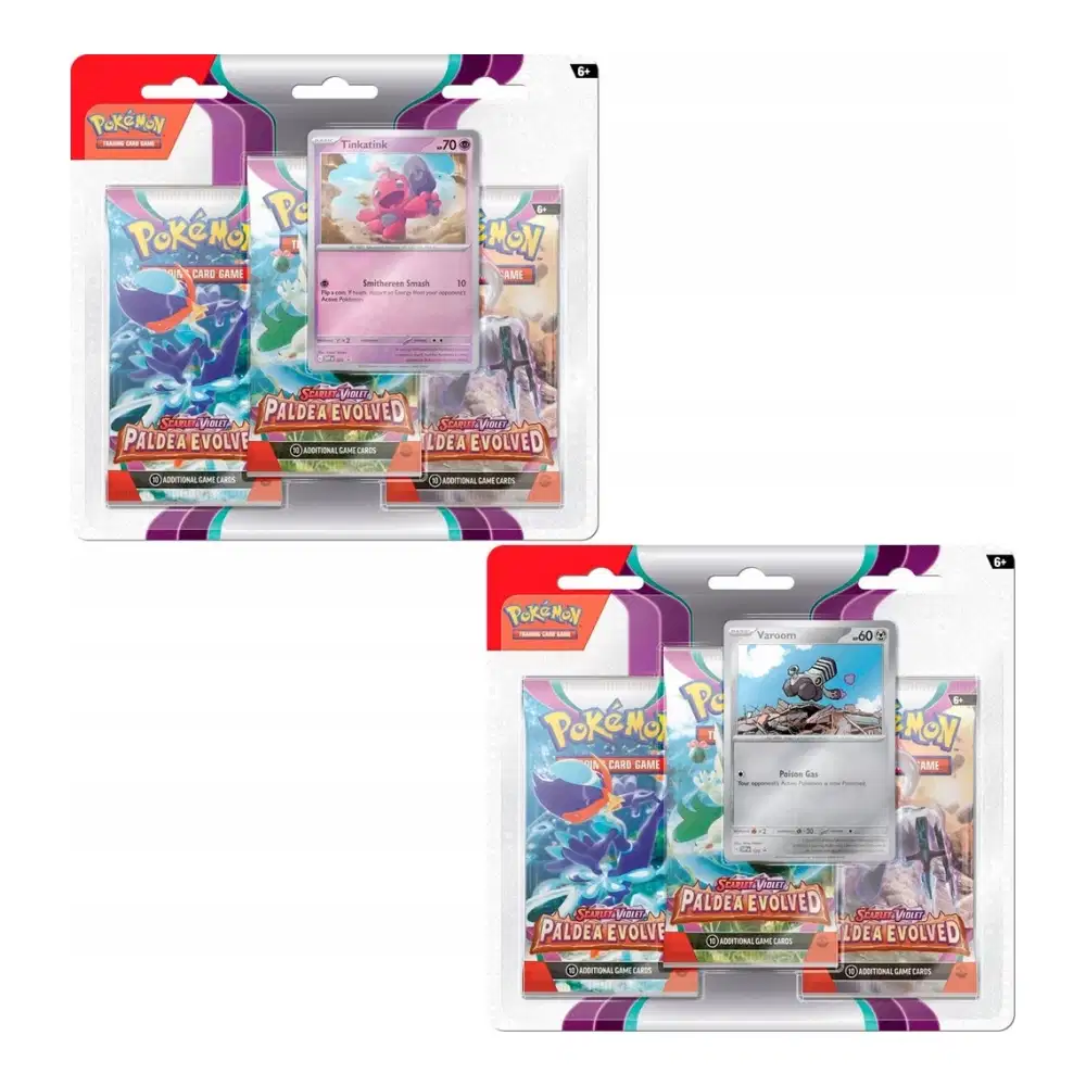Scarlet & Violet: "Paldea Evolved" - Tinkatink / Varoom 3-Pack Blister (3 Booster)