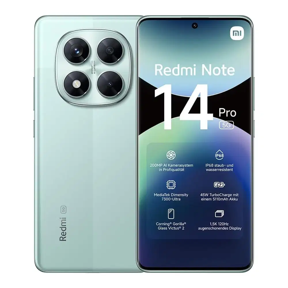 XIAOMI Redmi Note 14 Pro 5G 12+512 GB Coral Green