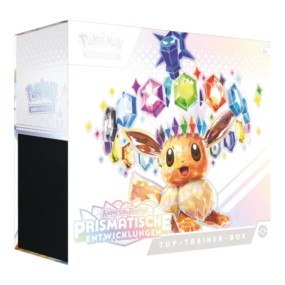 Karmesin & Purpur: "Prismatische Entwicklungen" - Top Trainer Box / TTB (9 Booster) kaufen