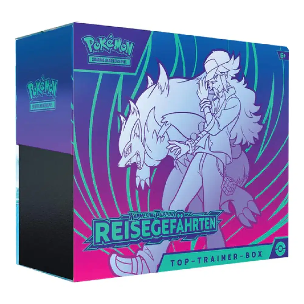 Karmesin & Purpur: "Reisegefährten" - Top Trainer Box / TTB (9 Booster) kaufen