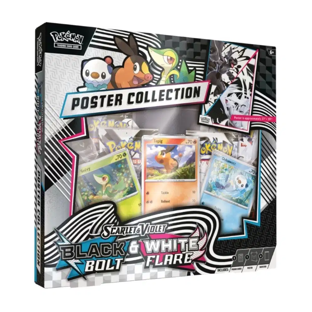 Scarlet & Violet Products: "Black Bolt & White Flare" - Unova Poster Collection (4 Booster) kaufen