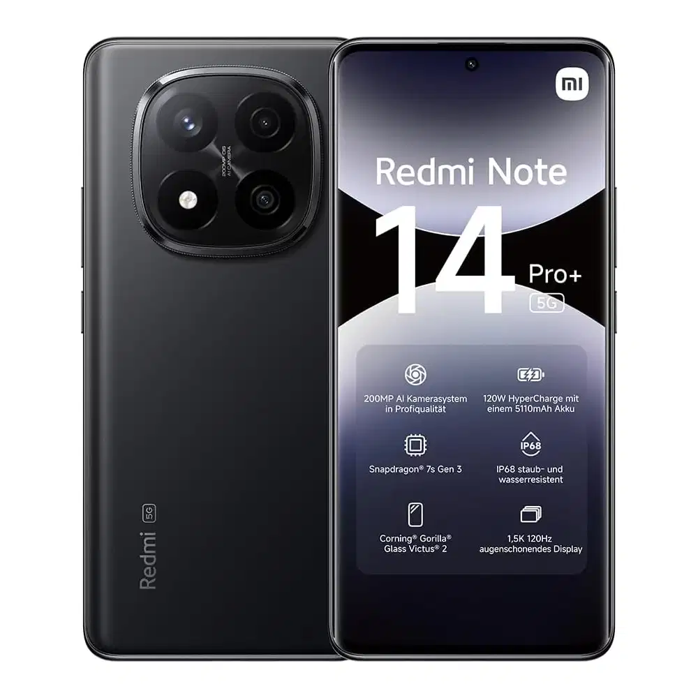 XIAOMI Redmi Note 14 Pro+ 5G 8+256 GB Midnight Black kaufen