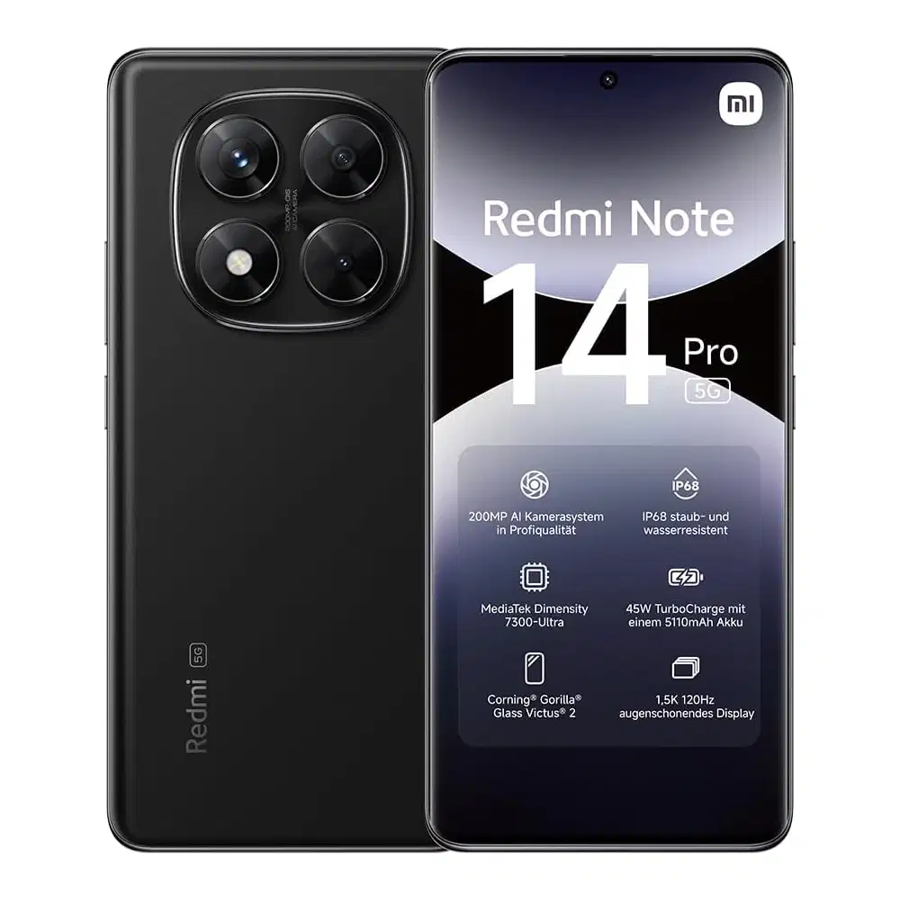 XIAOMI Redmi Note 14 Pro 5G 8+256 GB Midnight Black kaufen