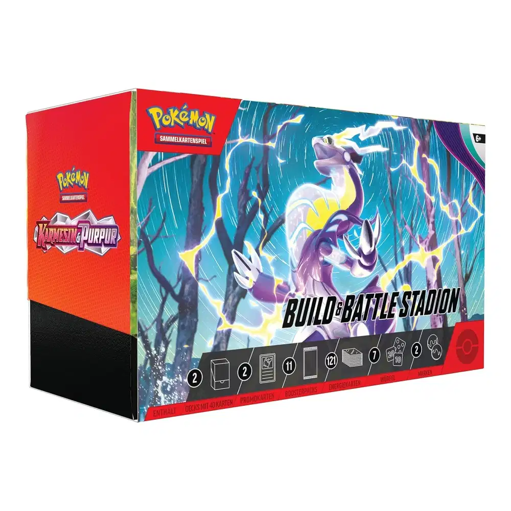 Karmesin & Purpur: "Karmesin und Purpur" - Build & Battle Stadium Box (11 Booster) kaufen