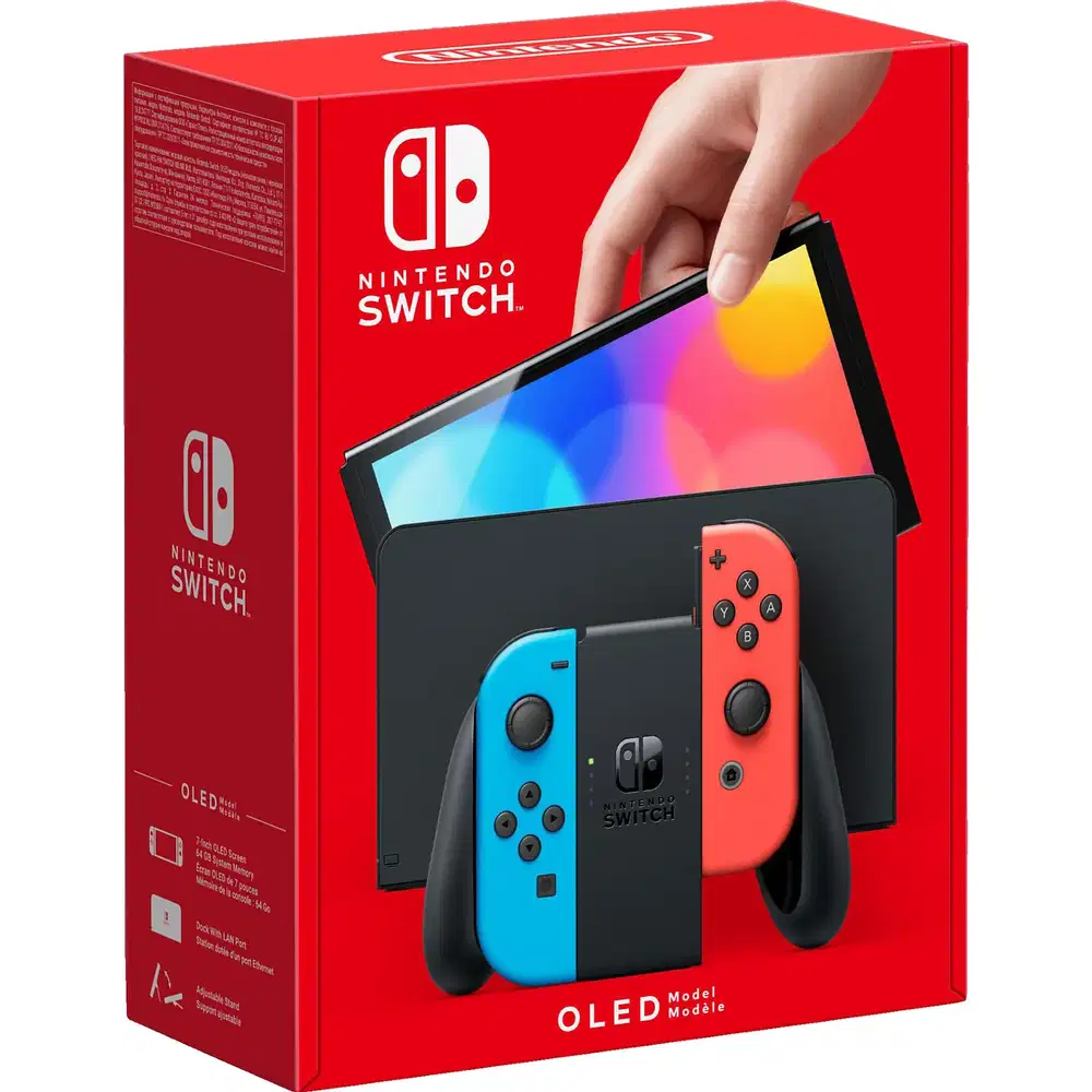 Nintendo Switch (OLED-Modell) Neon-Rot/Neon-Blau