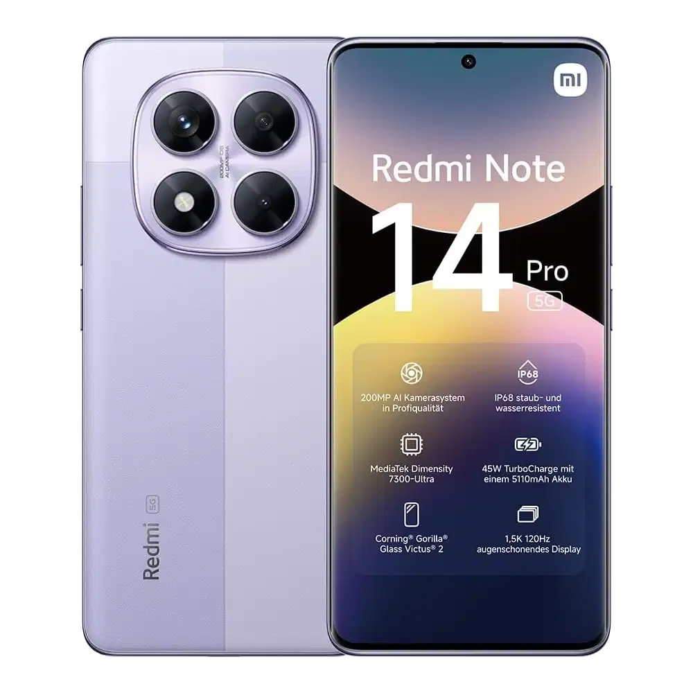 XIAOMI Redmi Note 14 Pro 5G 8+256 GB Lavender Purple kaufen