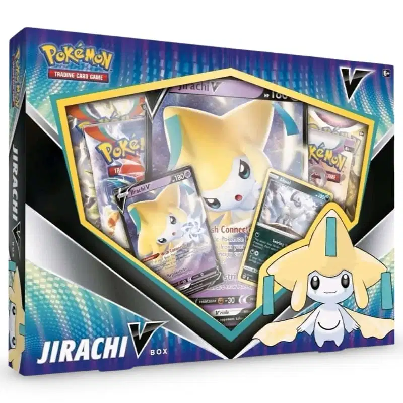 Karmesin & Purpur Produkte: Jirachi V Box (4 Booster) kaufen