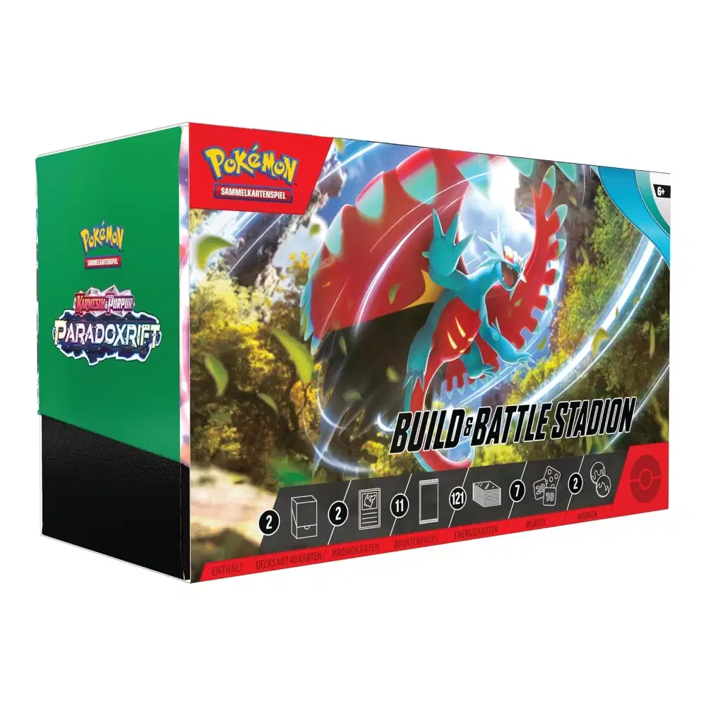 Karmesin & Purpur: "Paradoxrift" - Build & Battle Stadium Box (11 Booster) kaufen