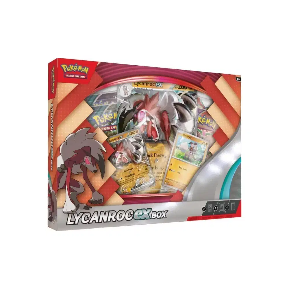 Scarlet & Violet Products: Lycanroc ex Box (4 Booster) kaufen