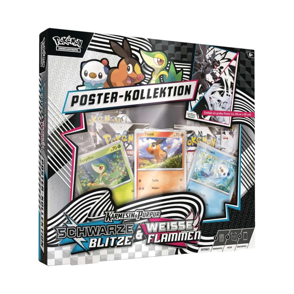 Karmesin & Purpur Produkte: "Schwarze Blitze & Weiße Flammen" - Unova Poster Kollektion (4 Booster) kaufen