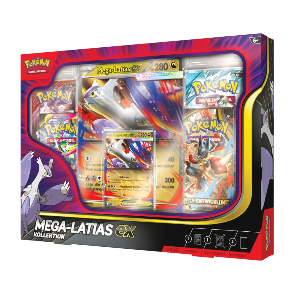 Mega-Entwicklung Produkte: Mega Latias ex Kollektion (4 Booster) kaufen