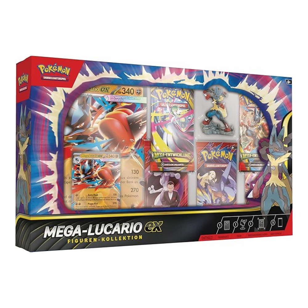 Karmesin & Purpur Produkte: Mega-Lucario Figuren-Kollektion (5 Booster) kaufen