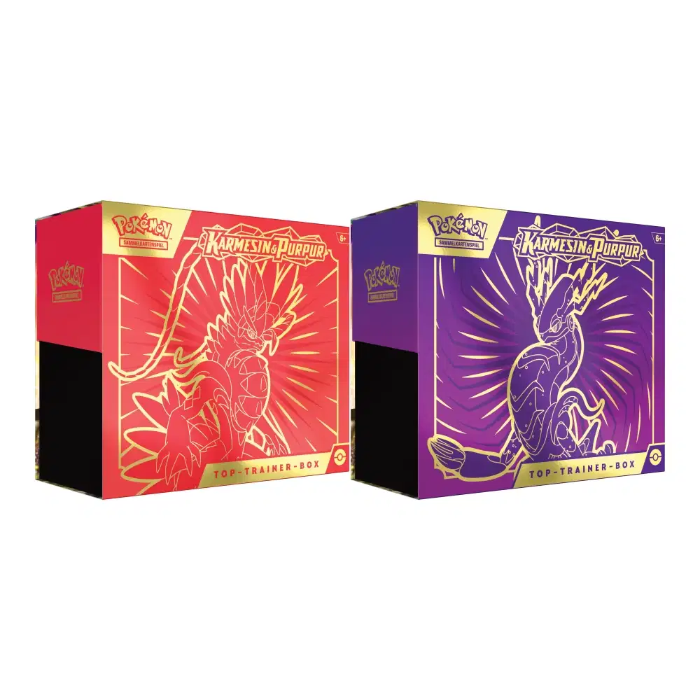 Karmesin & Purpur: "Karmesin und Purpur" - Top Trainer Box / TTB (9 Booster) kaufen