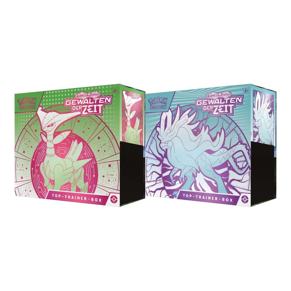 Karmesin & Purpur: "Gewalten der Zeit" - Top Trainer Box / TTB (9 Booster) kaufen