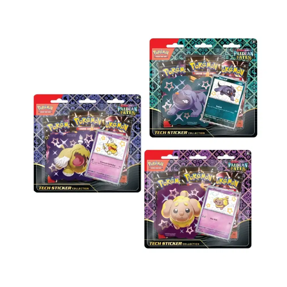 Scarlet & Violet: "Paldean Fates" - Greavard / Maschiff / Fidough Tech Sticker Collection (3 Booster) kaufen