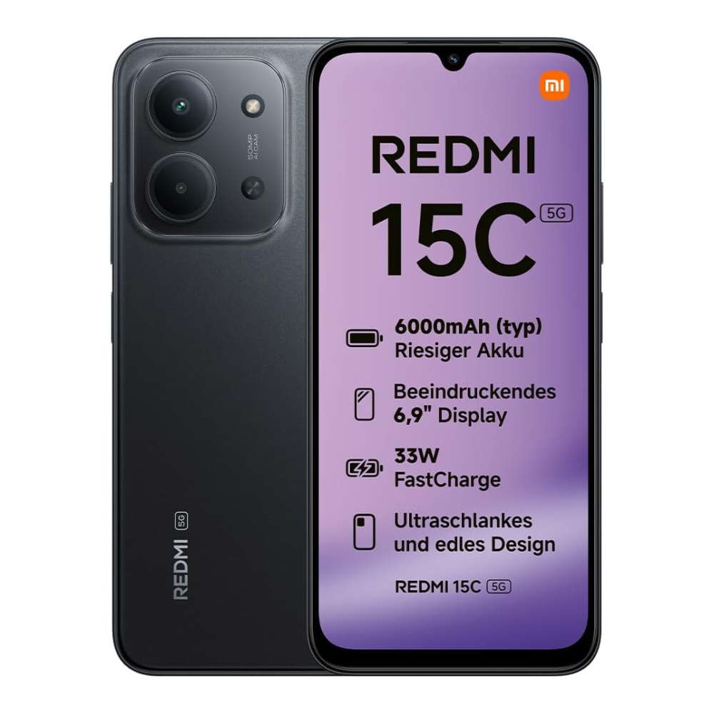 XIAOMI Redmi 15C 256 GB Midnight Black