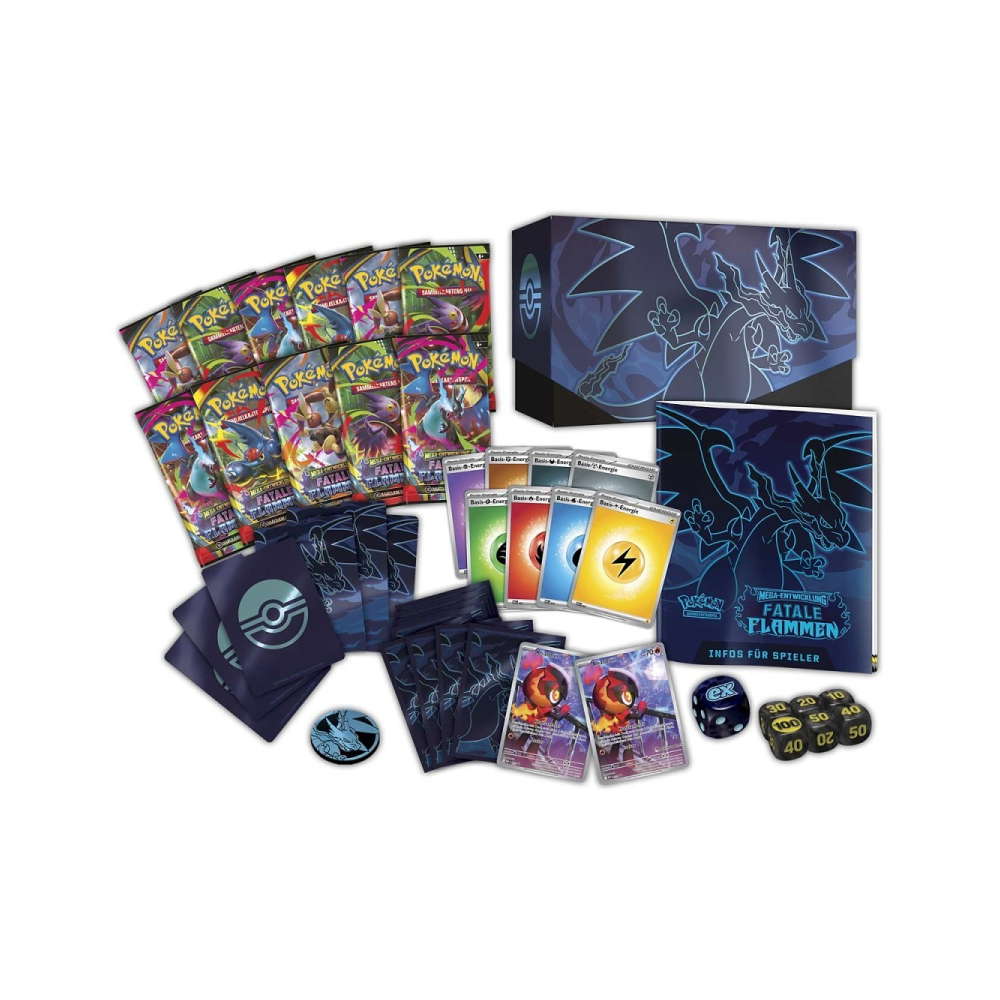 Mega-Entwicklung: "Fatale Flammen" - Top Trainer Box / TTB Pokemon Center (11 Booster) kaufen
