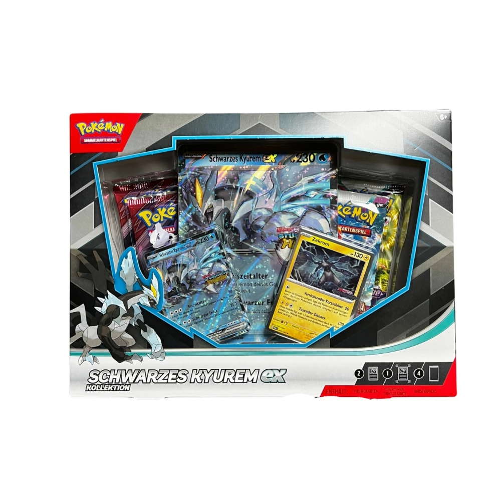 Karmesin & Purpur Produkte: Schwarzes Kyurem ex Kollektion (4 Booster) kaufen